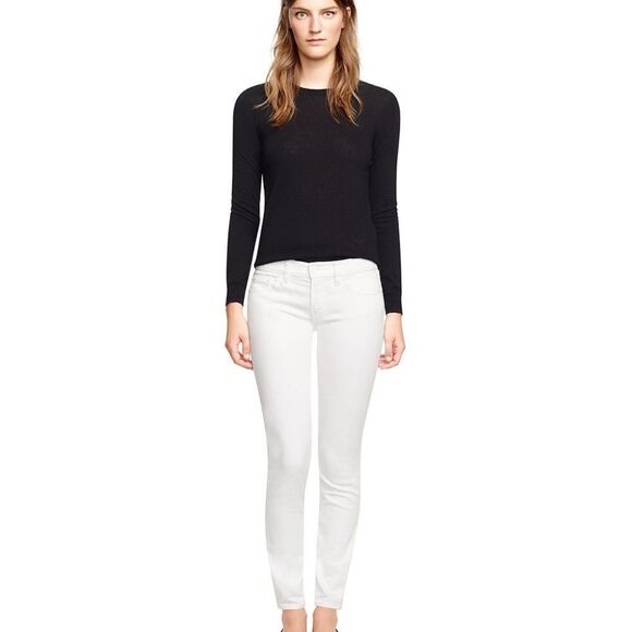 Tori Burch Mid Rise Super Skinny. White Jeans Sz 29 - Picture 1 of 7